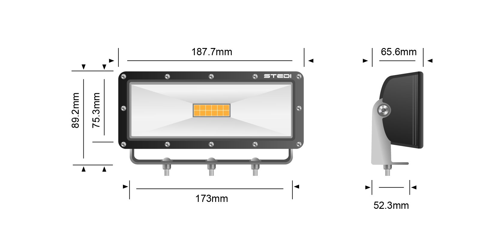 STEDI 60W Hyper LED Flood Light 8